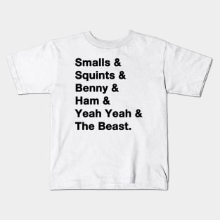 The Sandlot Names Kids T-Shirt